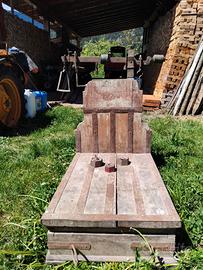Pesa decimale antica in legno