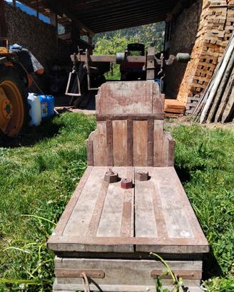Pesa decimale antica in legno