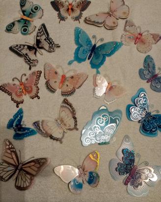Farfalle decorative adesive