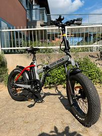 E-Bike piegevole argento mini Max+ accessori
