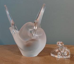 
Vaso cristallo Lalique "Sylvie" colombe 