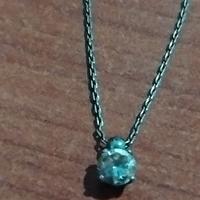 Collanina con punto luce in argento 925