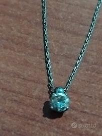Collanina con punto luce in argento 925