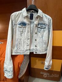 Giacca in denim lavaggio chiaro (jeans)