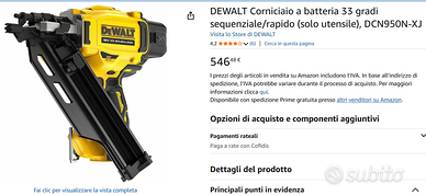 DeWalt Corniciaio rapido (Sparachiodi) - NUOVO