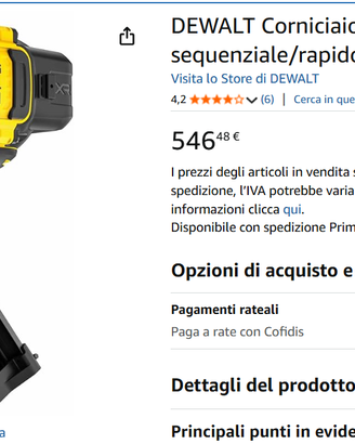 DeWalt Corniciaio rapido (Sparachiodi) - NUOVO
