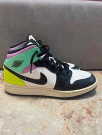 Air Jordan 1 Mid GS “pastel black toe”