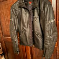 Giubbotto Dainese di vera pelle per moto. tg 48