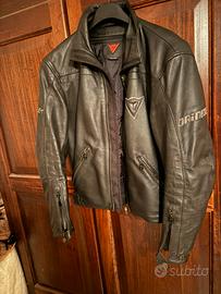 Giubbotto Dainese di vera pelle per moto. tg 48