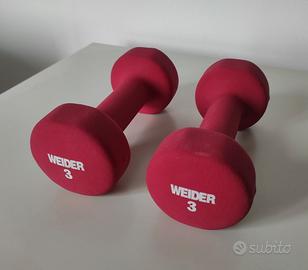 Coppia di pesi manubri da 3kg