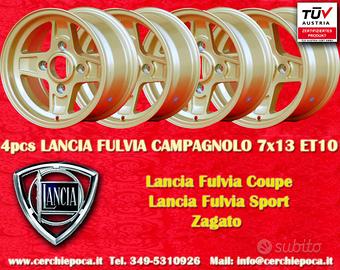 4 pz. cerchi Lancia Campagnolo 7x13 ET10 Fulvia