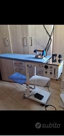 Ferro da stiro con caldaia e banco aspirante