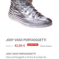 Portaoggetti/Fermaporta forma scarpa tipo Converse