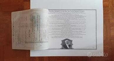 2 Certificati azionari New York Central Railroad