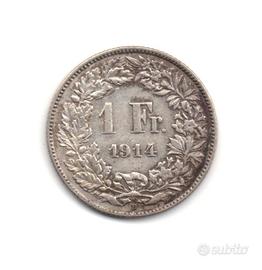 SVIZZERA 1914 - Moneta 1 Franco argento #WEU