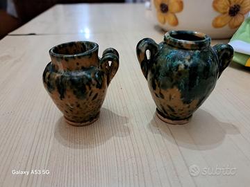 Coppia di Mini Vasi/ anfarette vintage