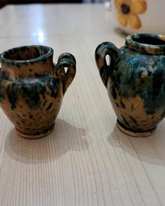 Coppia di Mini Vasi/ anfarette vintage