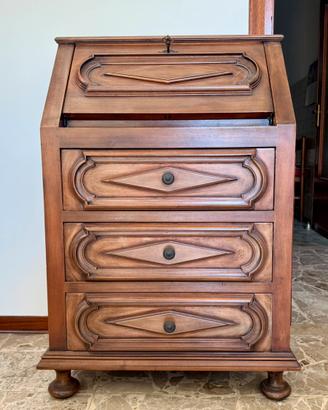 Secretaire / Ribalta Antica in Legno Massello