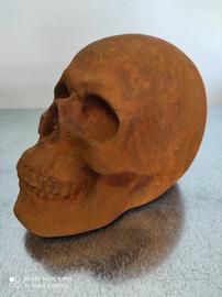 Teschio verniciatura ruggine nuovo 