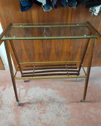 vecchio carrello porta TV anni 50-60