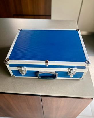 Valigetta Rigida Porta Attrezzi blu in Alluminio