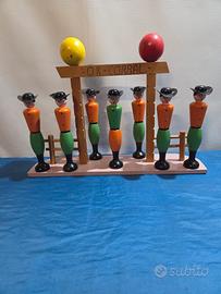 Birilli in Legno Vintage Tema Western 