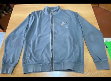 Felpa da uomo grigia vintage