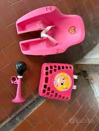 Cestino e seggiolino bici bambina