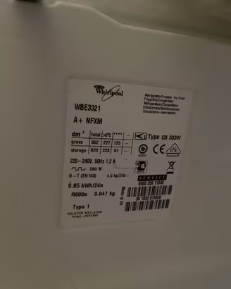 Guarnizione porta frigorifero Whirpool nuova