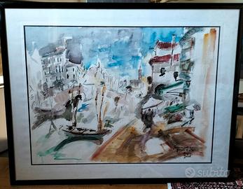Quadro acquerello Chioggia Venezia Boscolo