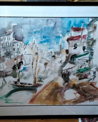 Quadro acquerello Chioggia Venezia Boscolo