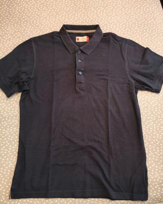 maglia polo cotone tg.M col. Blu marca Piper usata