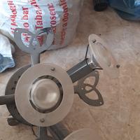 
ventilatore a soffitto con 4 pale legno vintage 