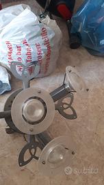 
ventilatore a soffitto con 4 pale legno vintage 