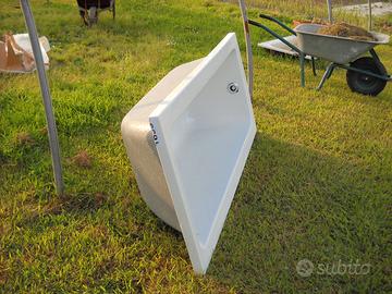 vasca da bagno in vetro resina