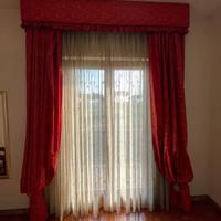 Bastone e tenda con mantovana a calate fisse