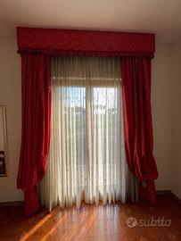 Bastone e tenda con mantovana a calate fisse