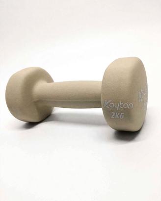 Coppia manubri 2kg beige 2x2kg antiscivolo nuovi