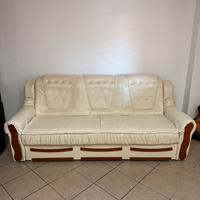 Divano 3 posti in pelle