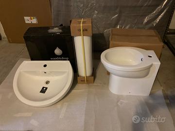 Lavandino con colonna e bidet  nuovi 