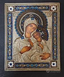 Icona Madonna e Gesù ARS POLONA 20 x15