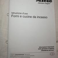 Libretto istruzioni uso forno Miele H 232 E