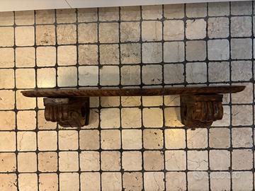 MENSOLA IN TEAK stile ETNICO ORIGINE INDONESIA