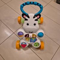 Fisher-Price Zebra Primi Passi Spingibile, Giocatt