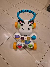 Fisher-Price Zebra Primi Passi Spingibile, Giocatt
