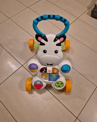 Fisher-Price Zebra Primi Passi Spingibile, Giocatt