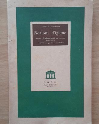 Libro "Nozioni d'igiene" 1954