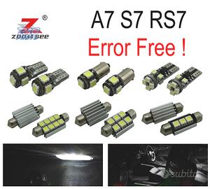 KIT 16 LAMPADE LED INTERNE PER AUDI A7 S7 RS7 C7 Q