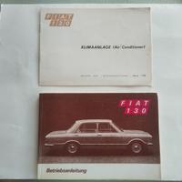 FIAT 130 Betriebsanleitung Handbuch  1970