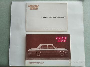 FIAT 130 Betriebsanleitung Handbuch  1970